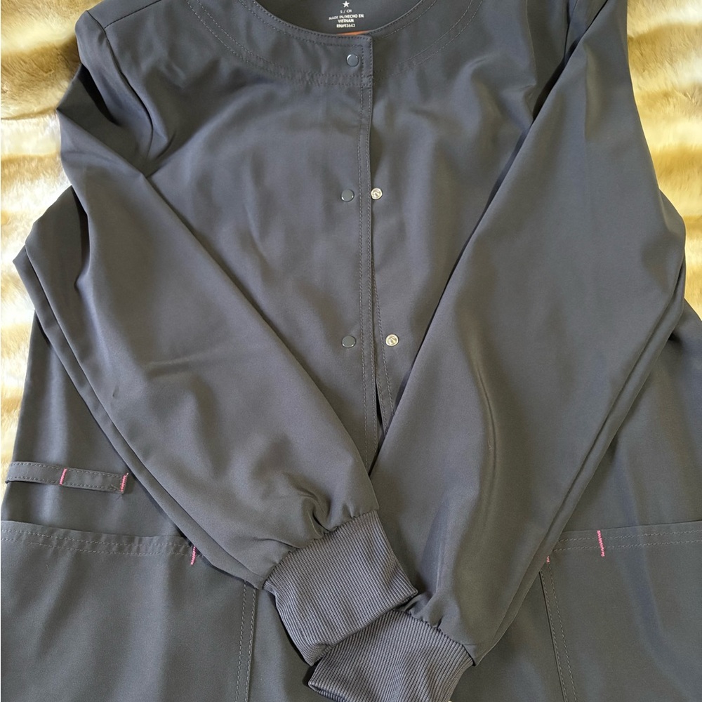 ScrubStar Gray Scrub Jacket